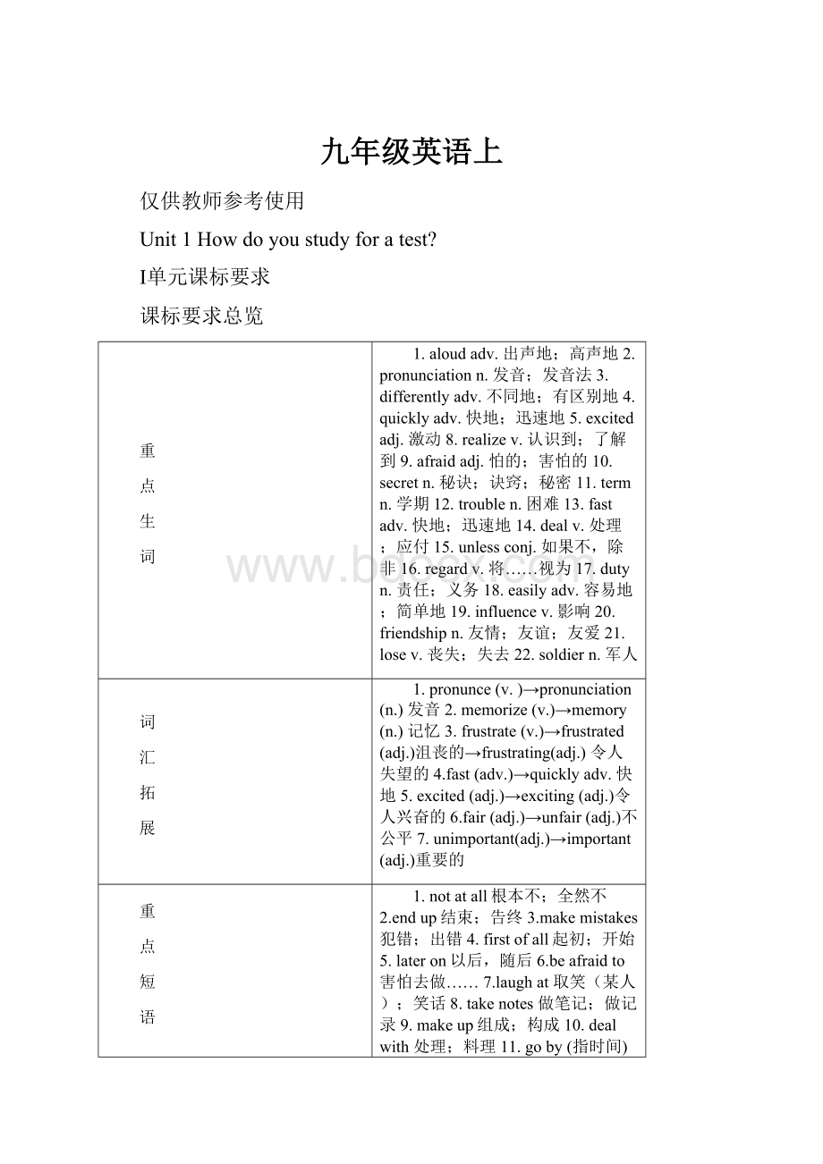 九年级英语上.docx_第1页