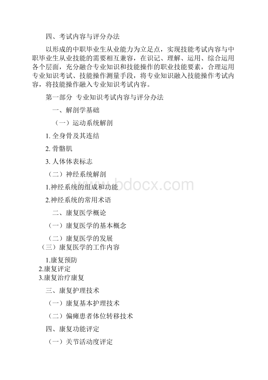 随州职业技术学院单招考纲及试题康复治疗技术专业.docx_第3页