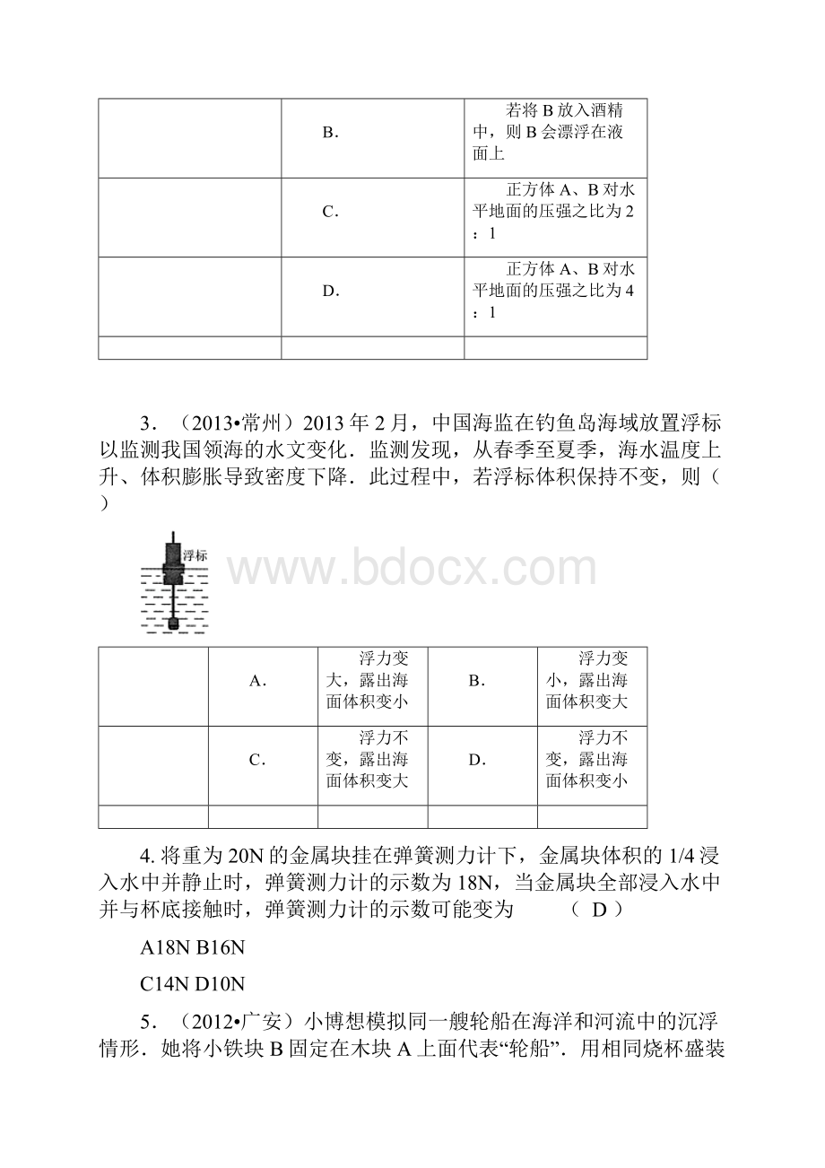 密度压强浮力综合练习精选.docx_第2页