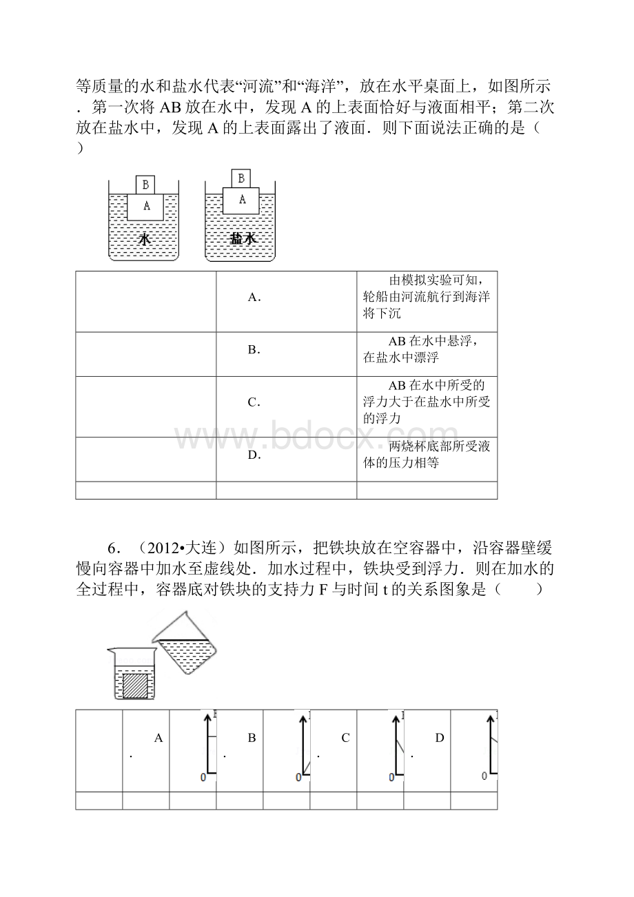 密度压强浮力综合练习精选.docx_第3页