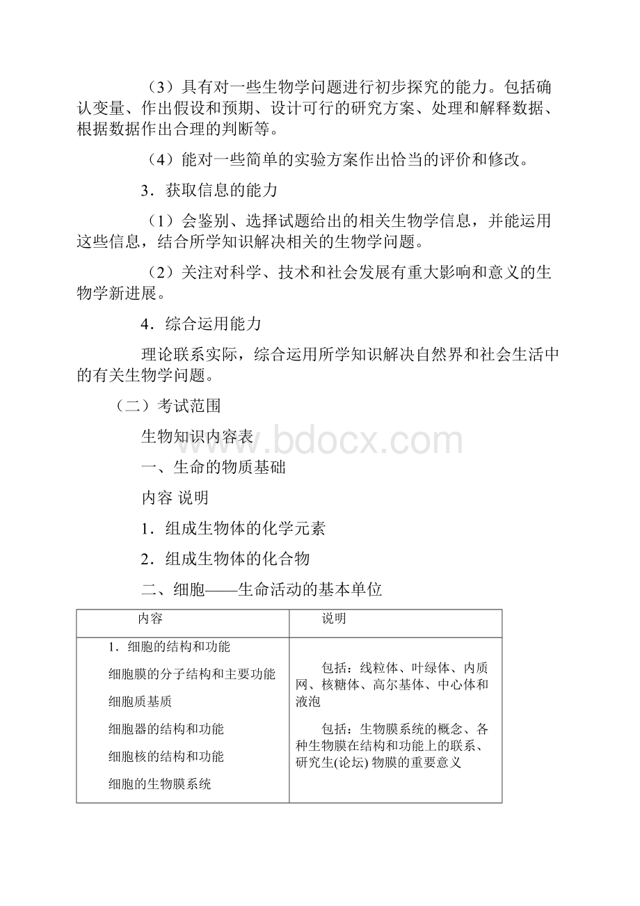 普通高等学校招生全国统考大纲 理综.docx_第2页