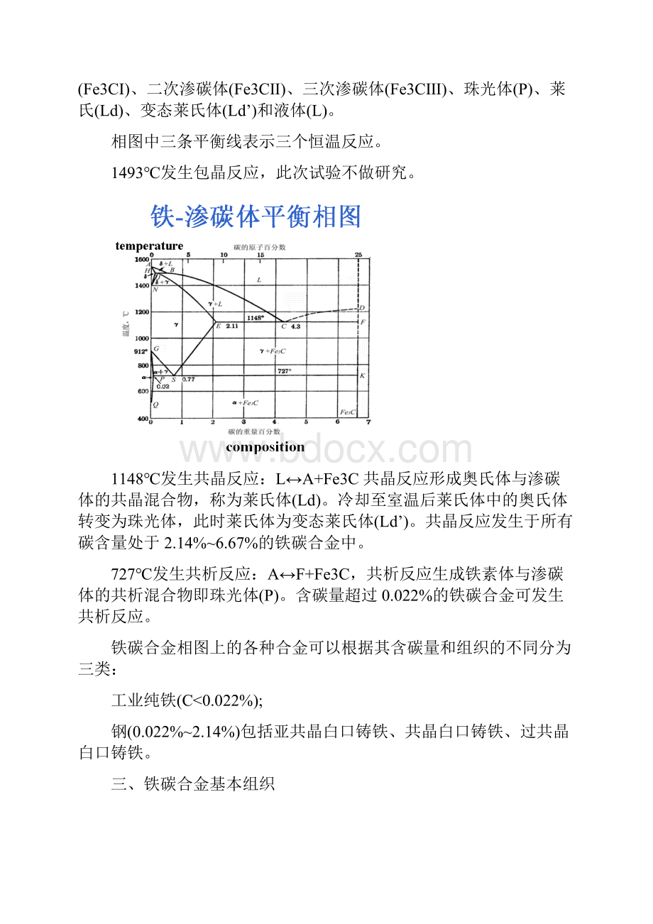 铁碳合金显微组织的观察与分析.docx_第3页