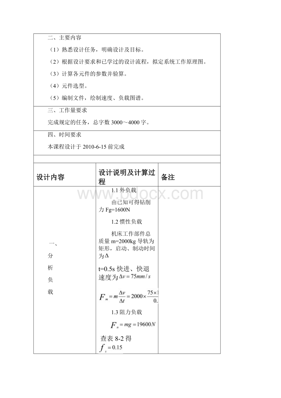 四轴卧式钻孔专用机床液压系统设计课程设计.docx_第2页