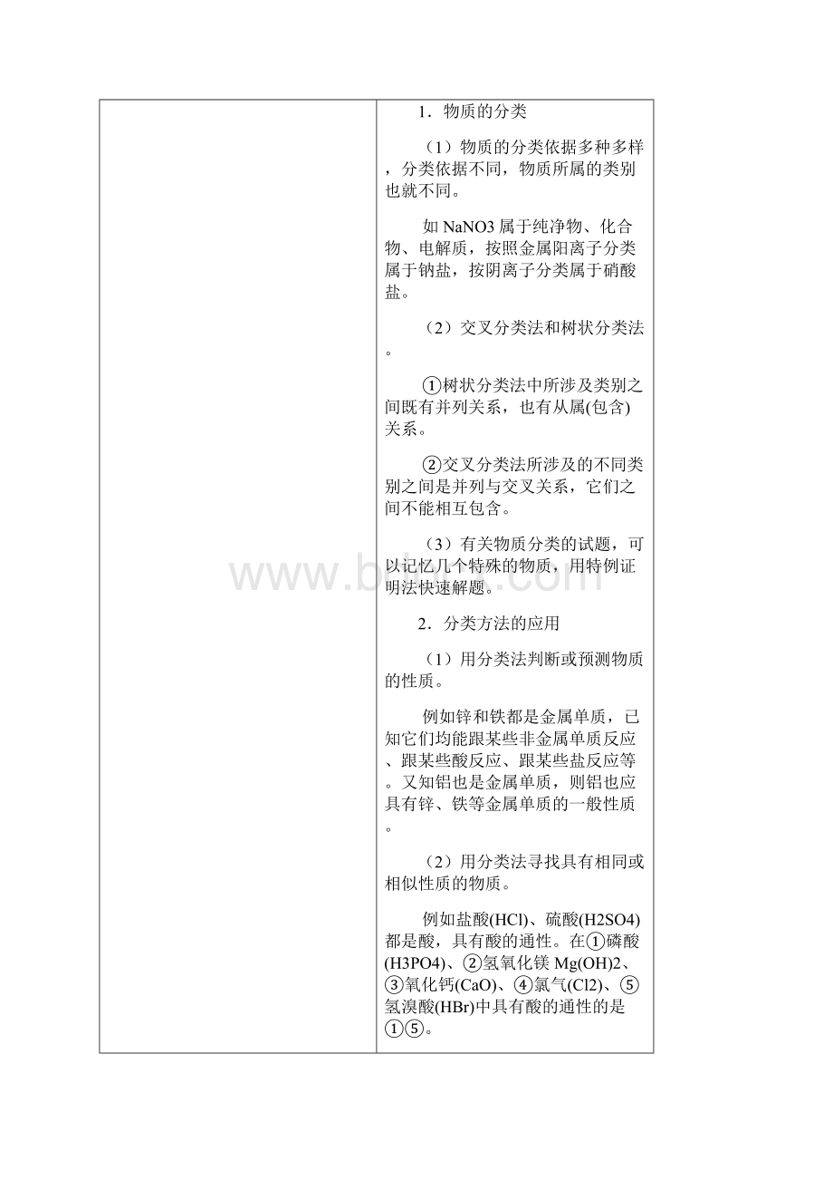 高一化学 第二章 化学物质及变化章末复习提升篇教学设计.docx_第3页