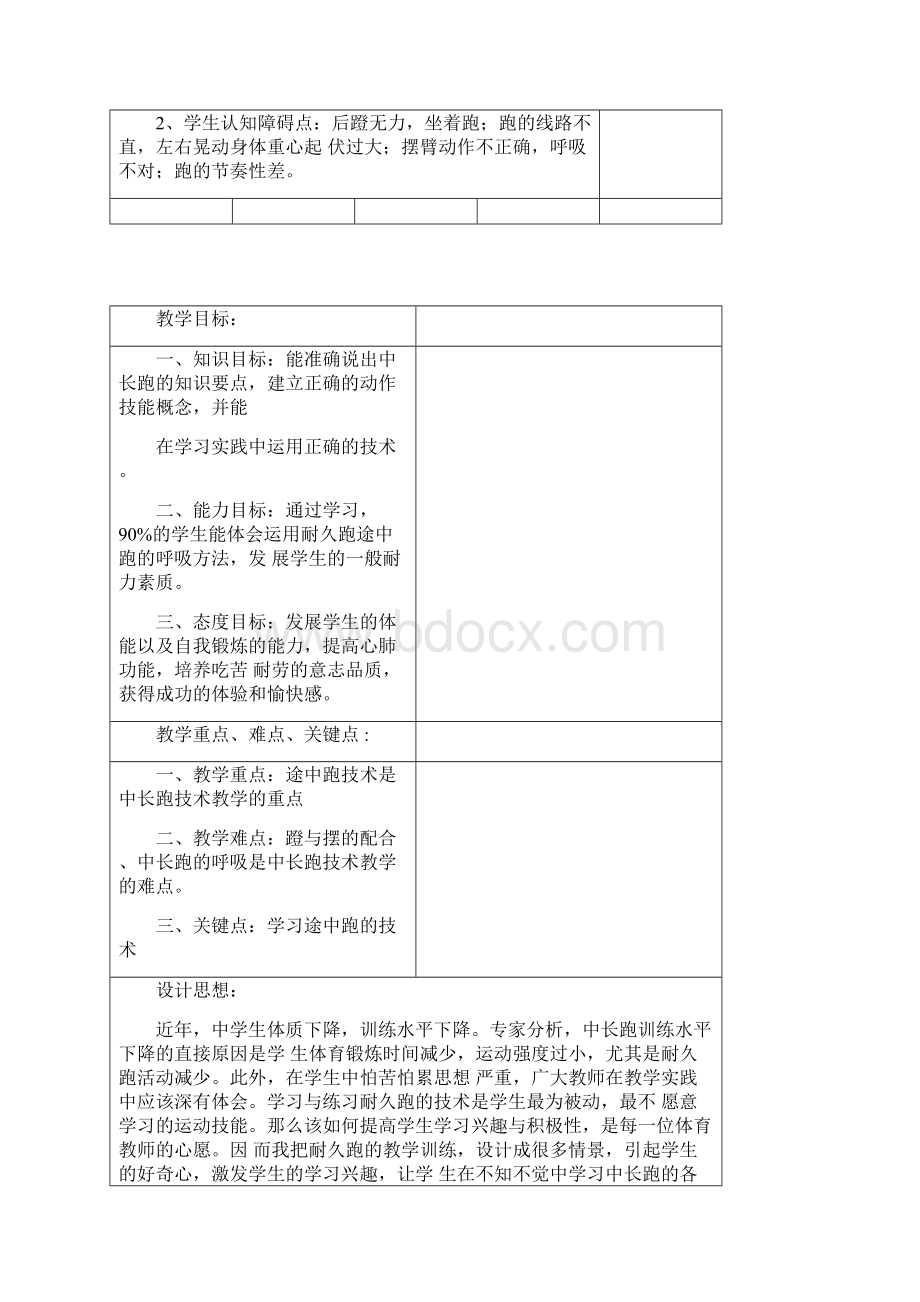 中长跑教学设计.docx_第2页