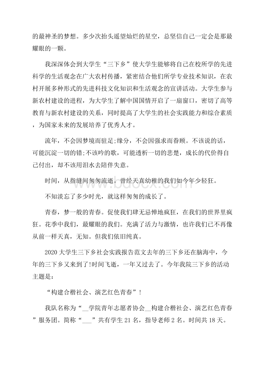 大学生三下乡社会实践报告范文五篇.docx_第2页