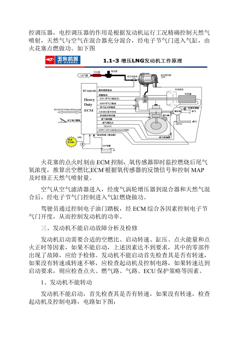 玉柴天然气发动机不能启动故障分析与排除黄师傅.docx_第2页