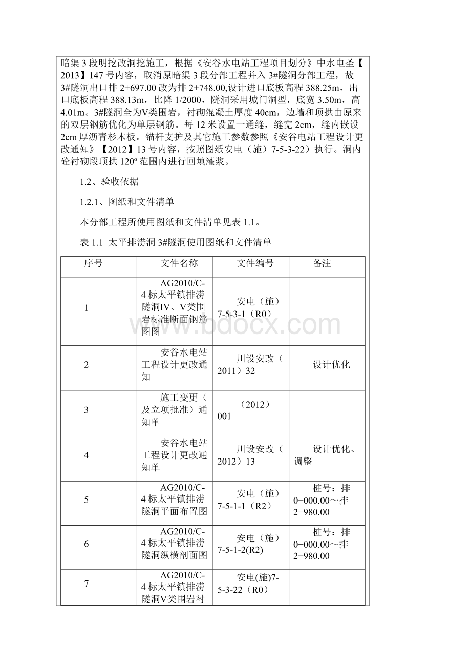 排涝洞3#隧洞分部工程鉴定书.docx_第2页