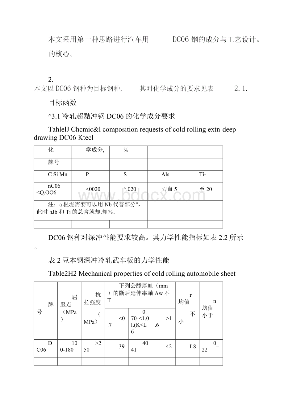 汽车用DC06钢种的成分与工艺设计.docx_第2页