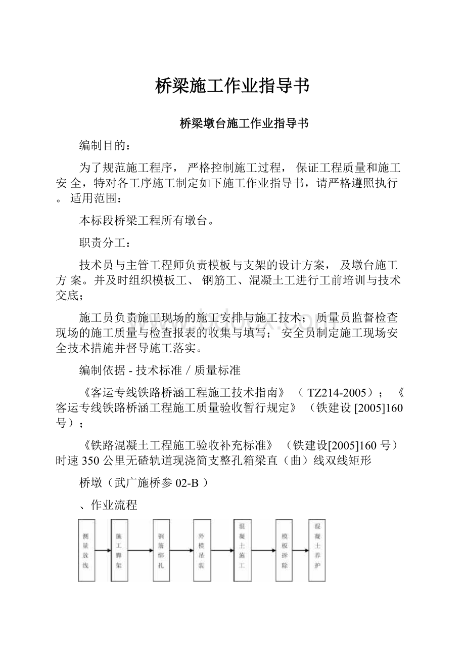 桥梁施工作业指导书.docx_第1页