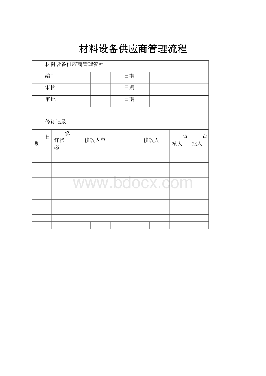 材料设备供应商管理流程.docx