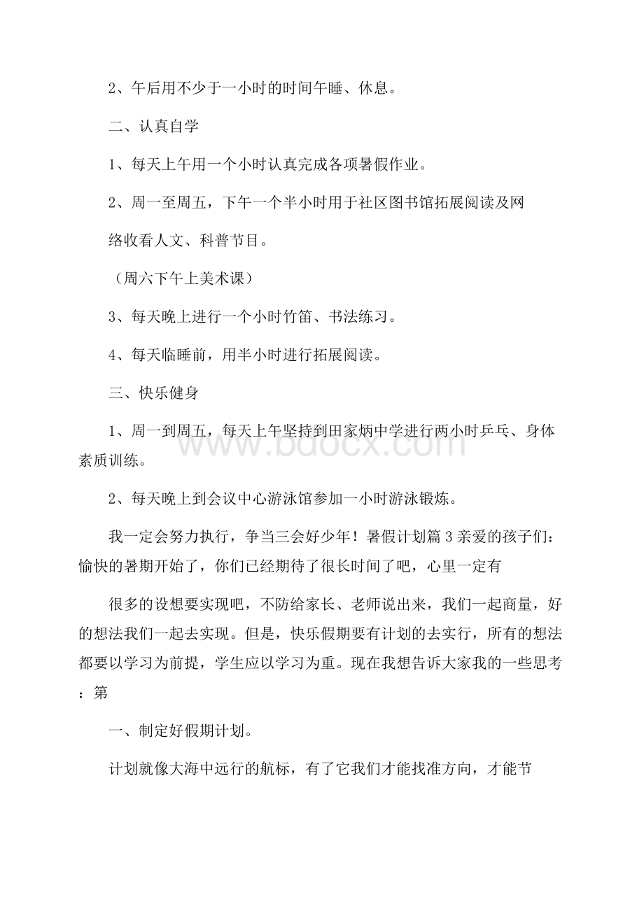 精华暑假计划4篇.docx_第2页