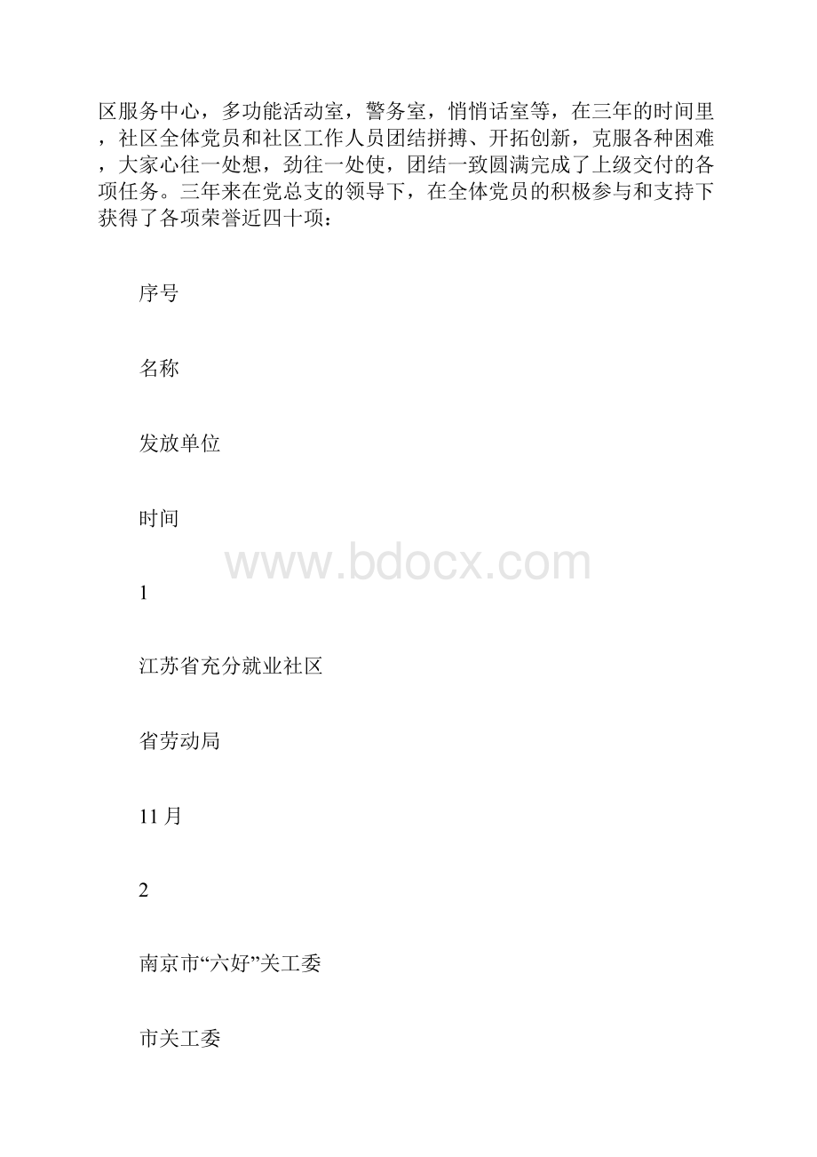 社区党总支换届选举三年工作报告.docx_第2页