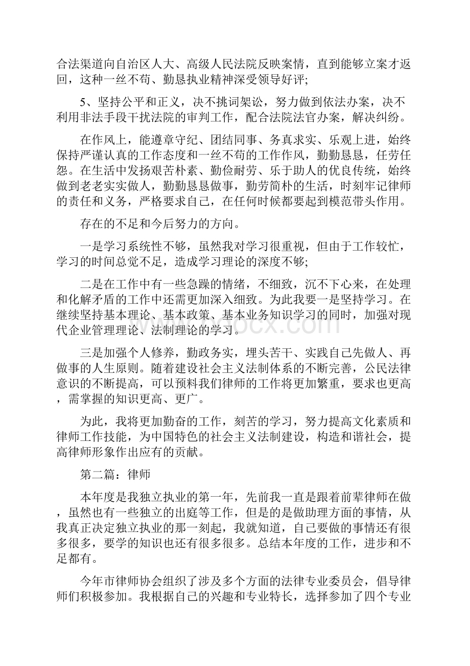 律师个人工作总结.docx_第2页