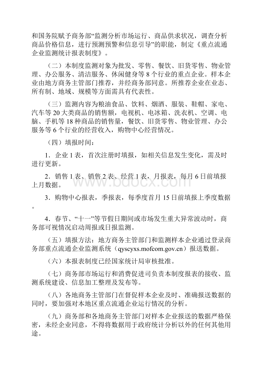 重点流通企业监测统计报表制度商务部.docx_第2页