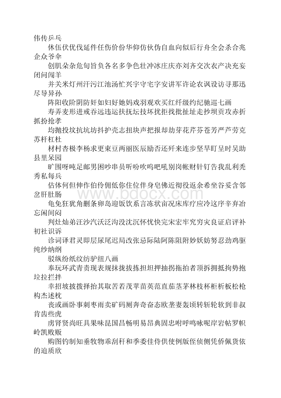 3500个常用汉字表现代汉语常用字表.docx_第2页