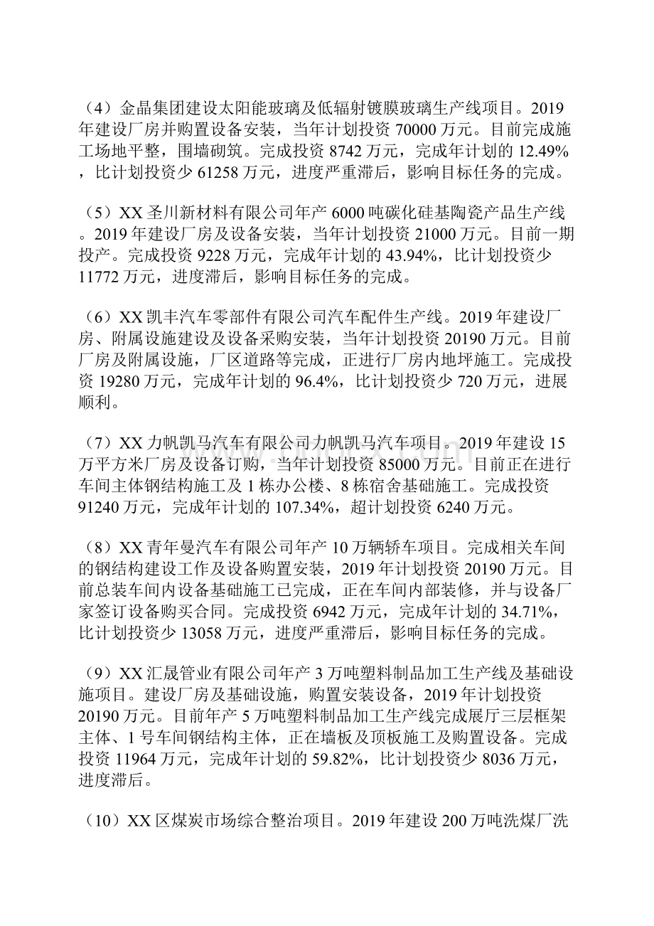 发改局重点项目工作完成情况总结暨工作思路.docx_第3页