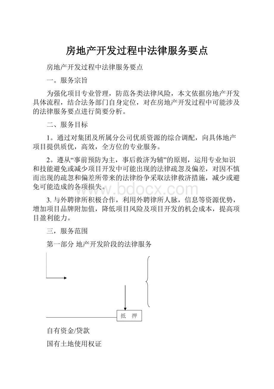 房地产开发过程中法律服务要点.docx_第1页