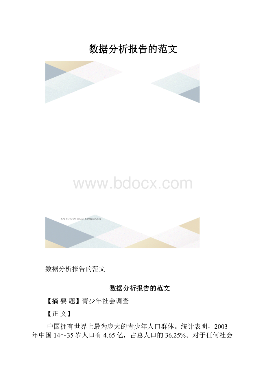 数据分析报告的范文.docx_第1页