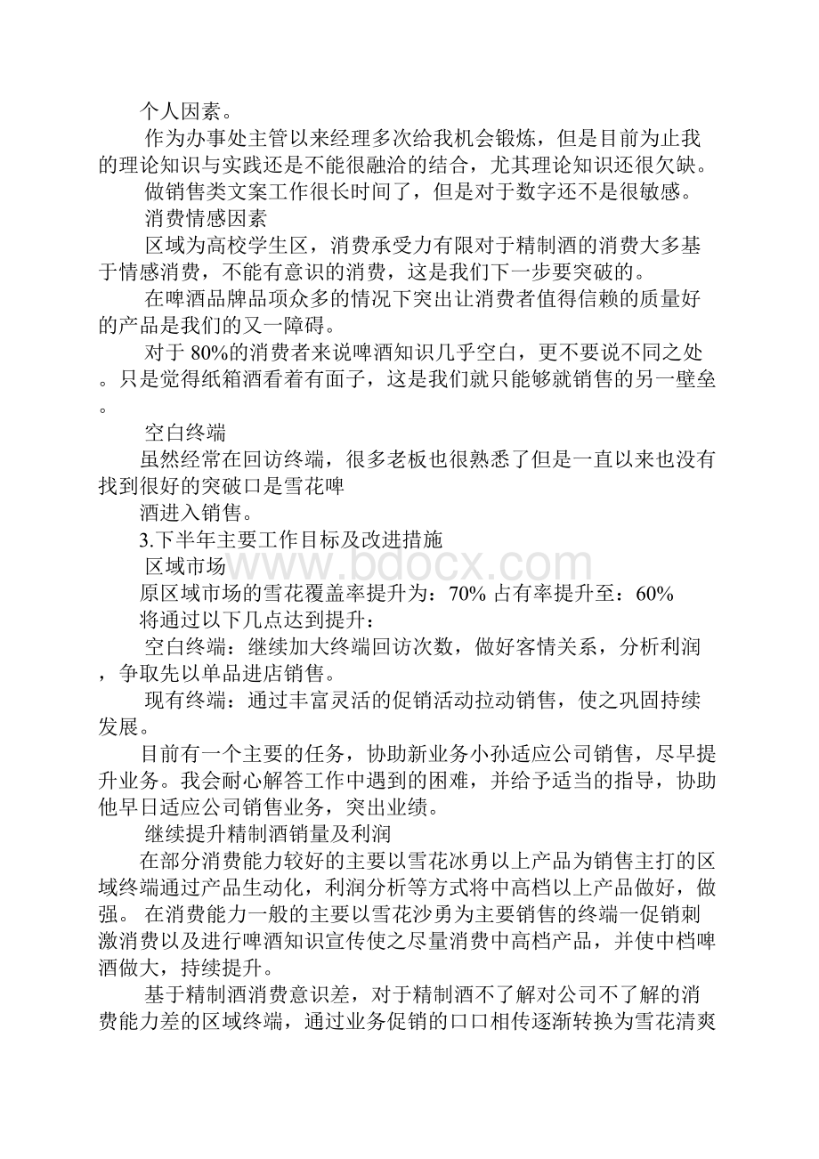 啤酒销售工作总结.docx_第3页