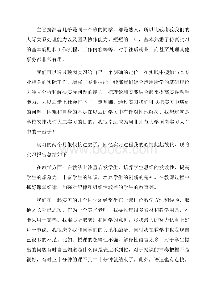 实习的年度总结模板锦集八篇.docx_第2页