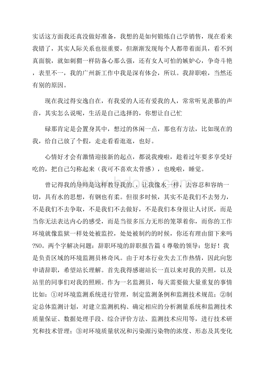 环境辞职报告汇总九篇.docx_第3页