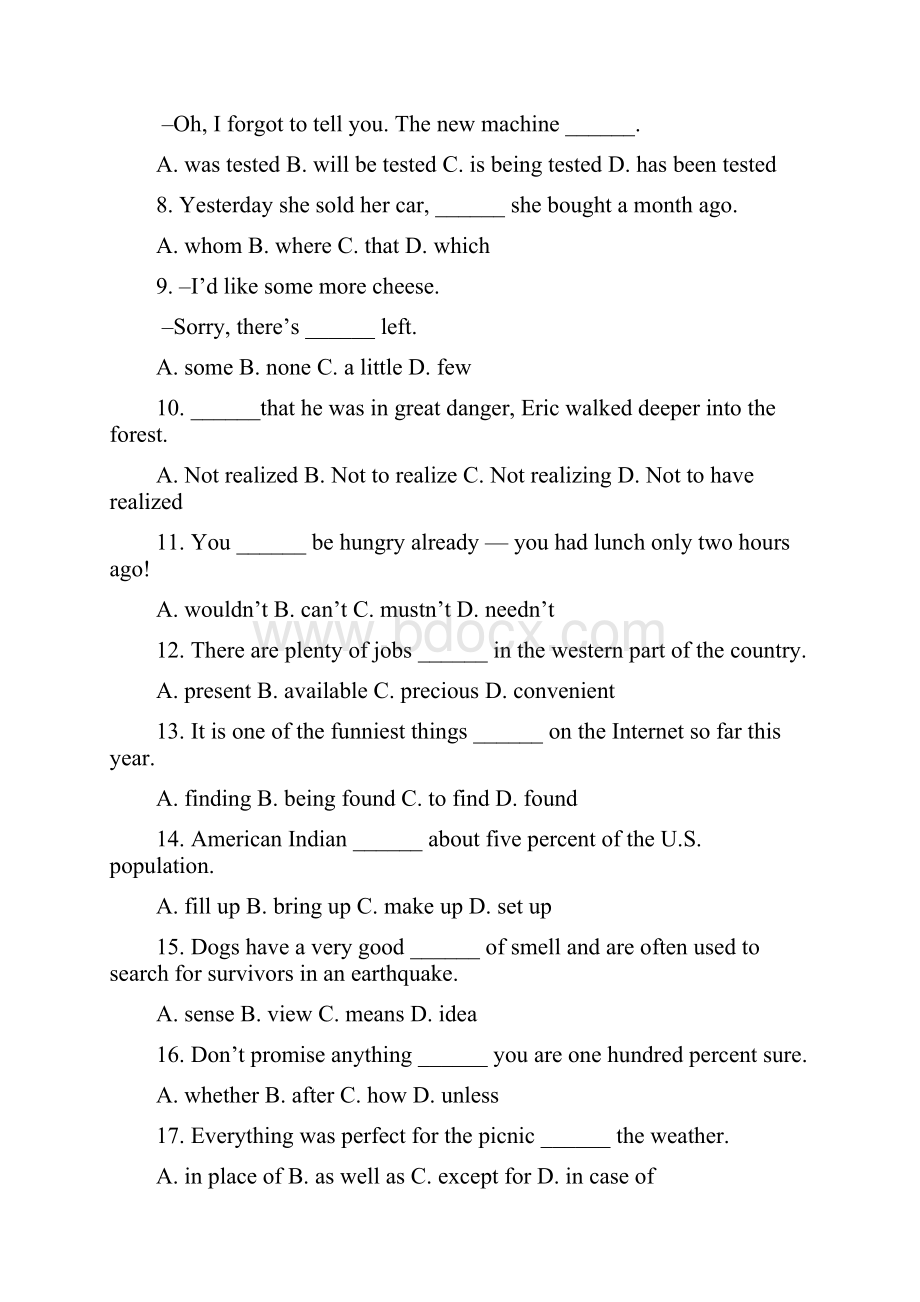 普通高等学校招生全国统一考试英语试题及答案浙江卷.docx_第2页