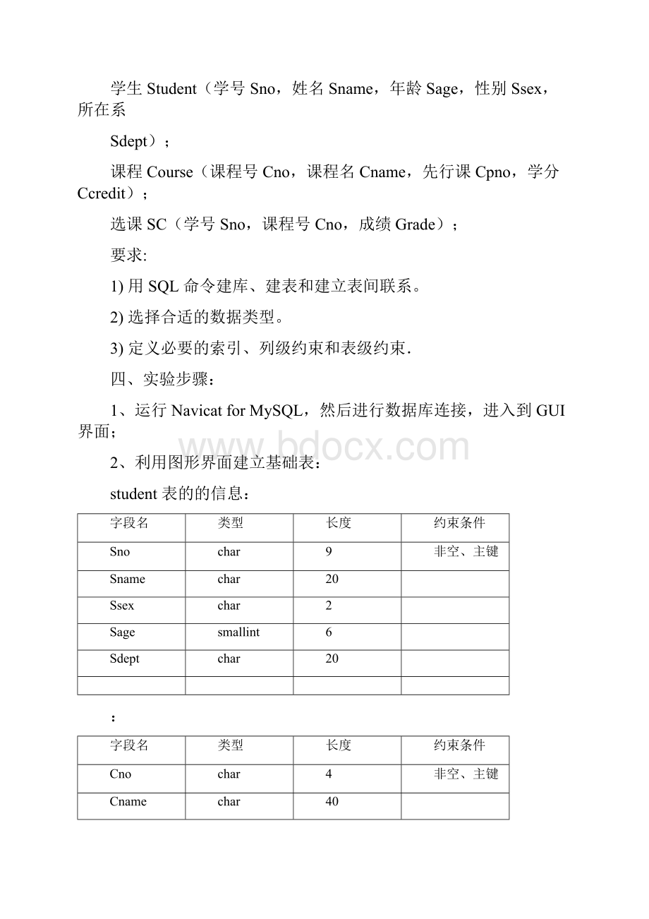 数据库实验报告 福建农林大学金山学院.docx_第3页