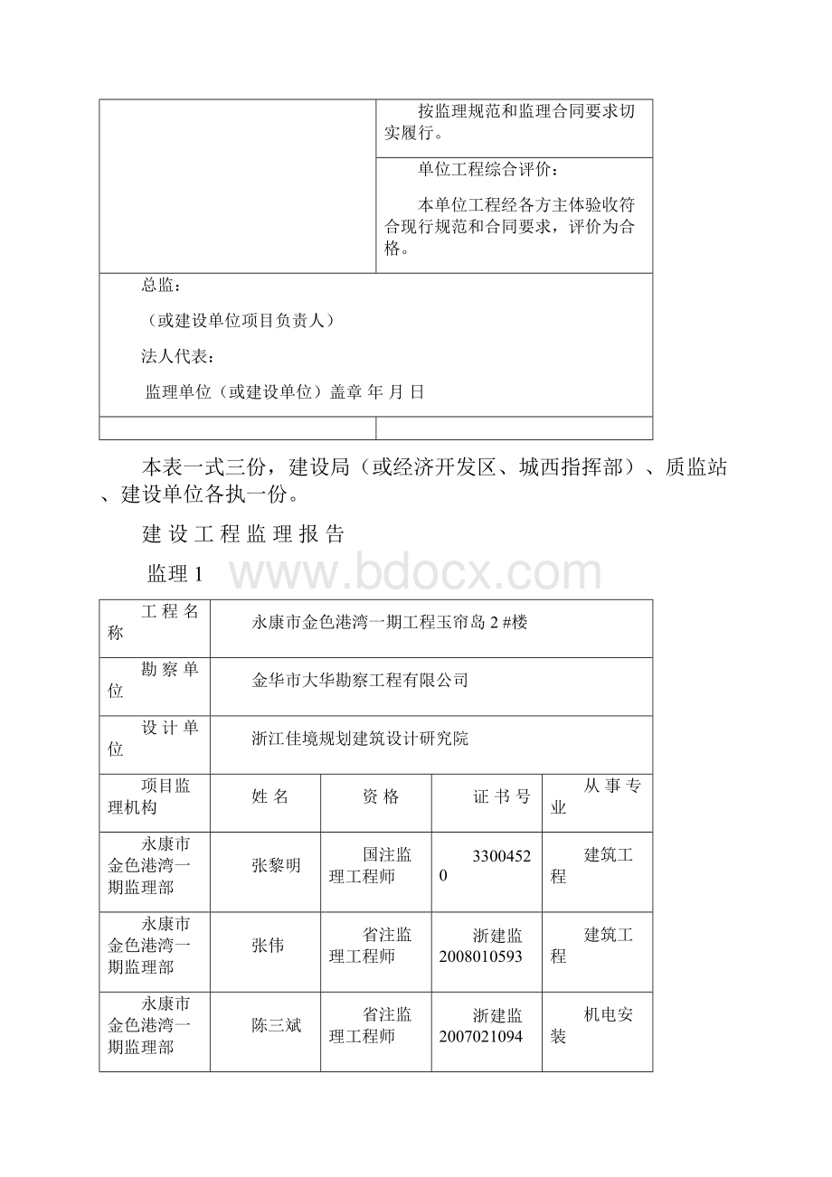 建 设 工 程 竣 工 验 收 报 告监理.docx_第3页