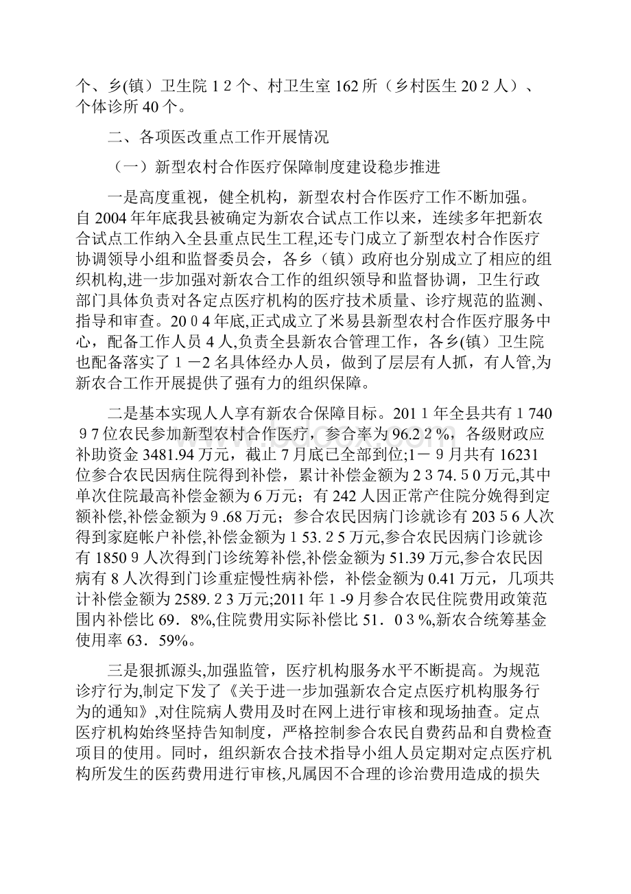 米易县新农合基金监管等医改重点工作情况汇报.docx_第2页