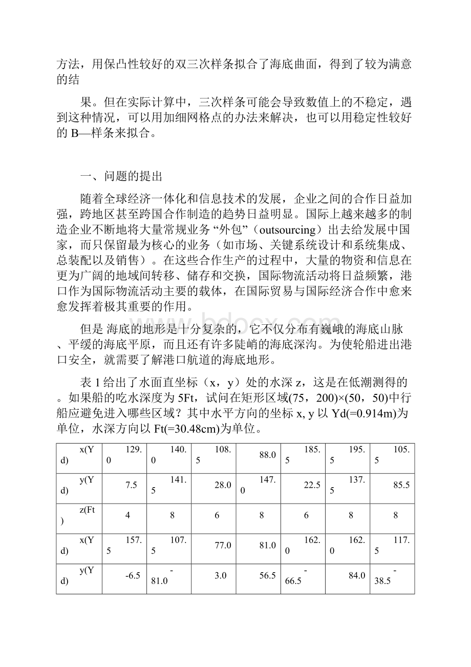 海底地形测量图的插值模型同名1527.docx_第2页