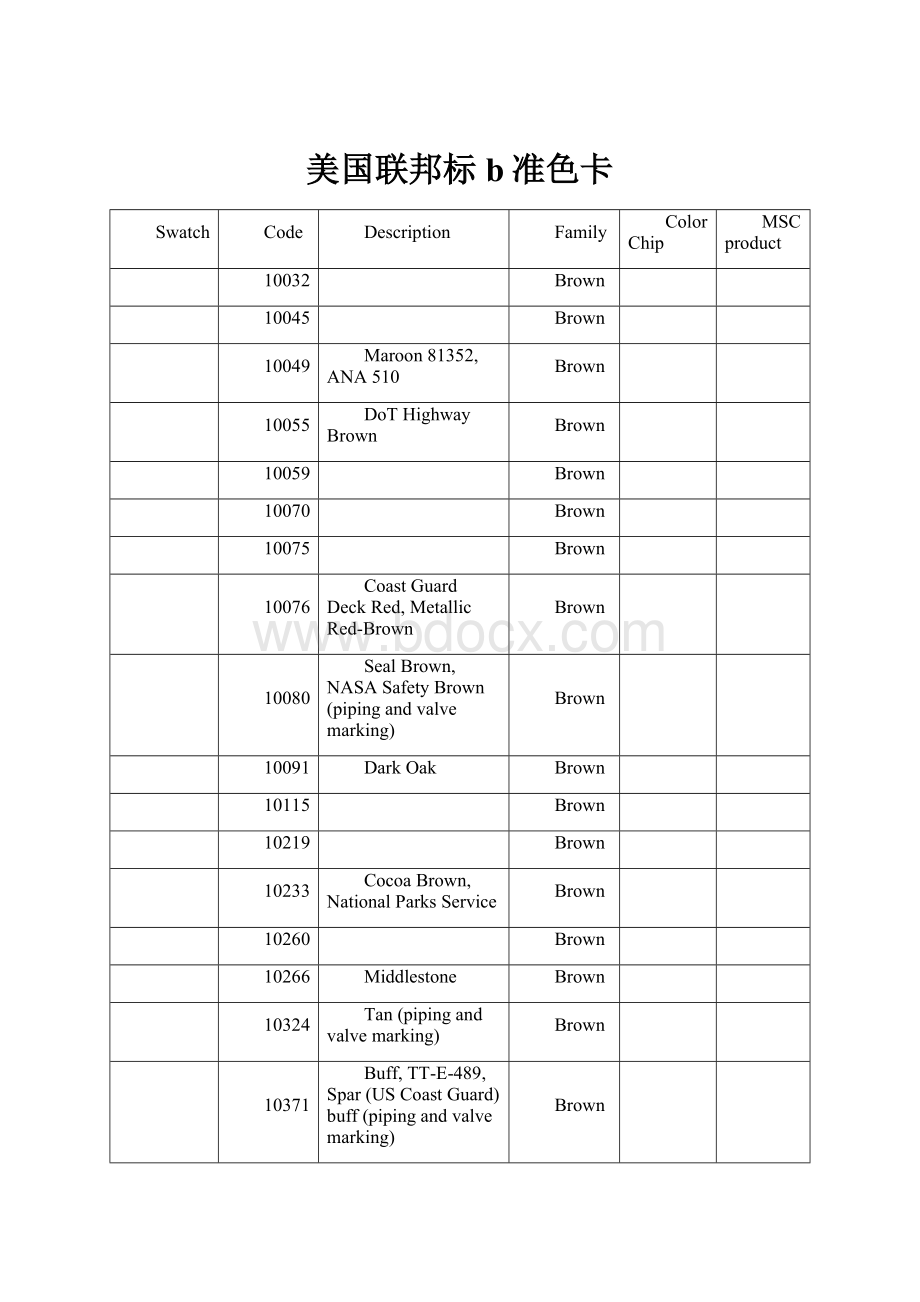 美国联邦标b准色卡.docx_第1页