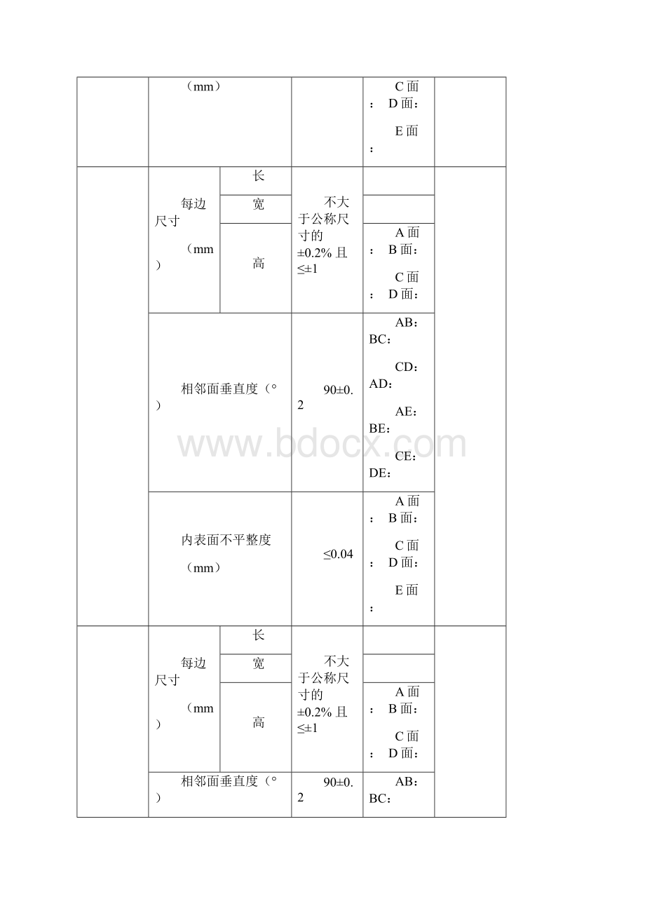 水泥混凝土试模校准记录表.docx_第2页