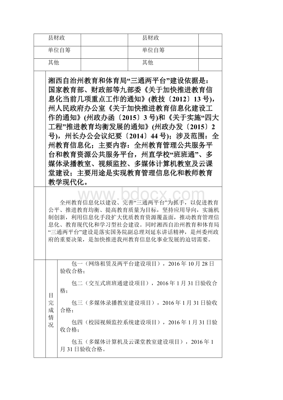 湘西自治州财政支出项目绩效自评报告.docx_第2页