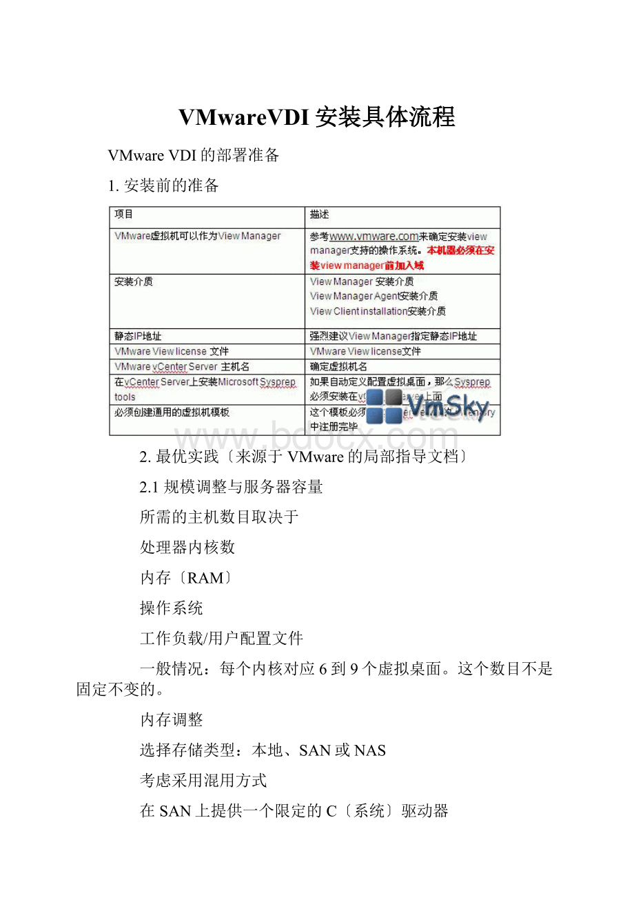 VMwareVDI安装具体流程.docx_第1页