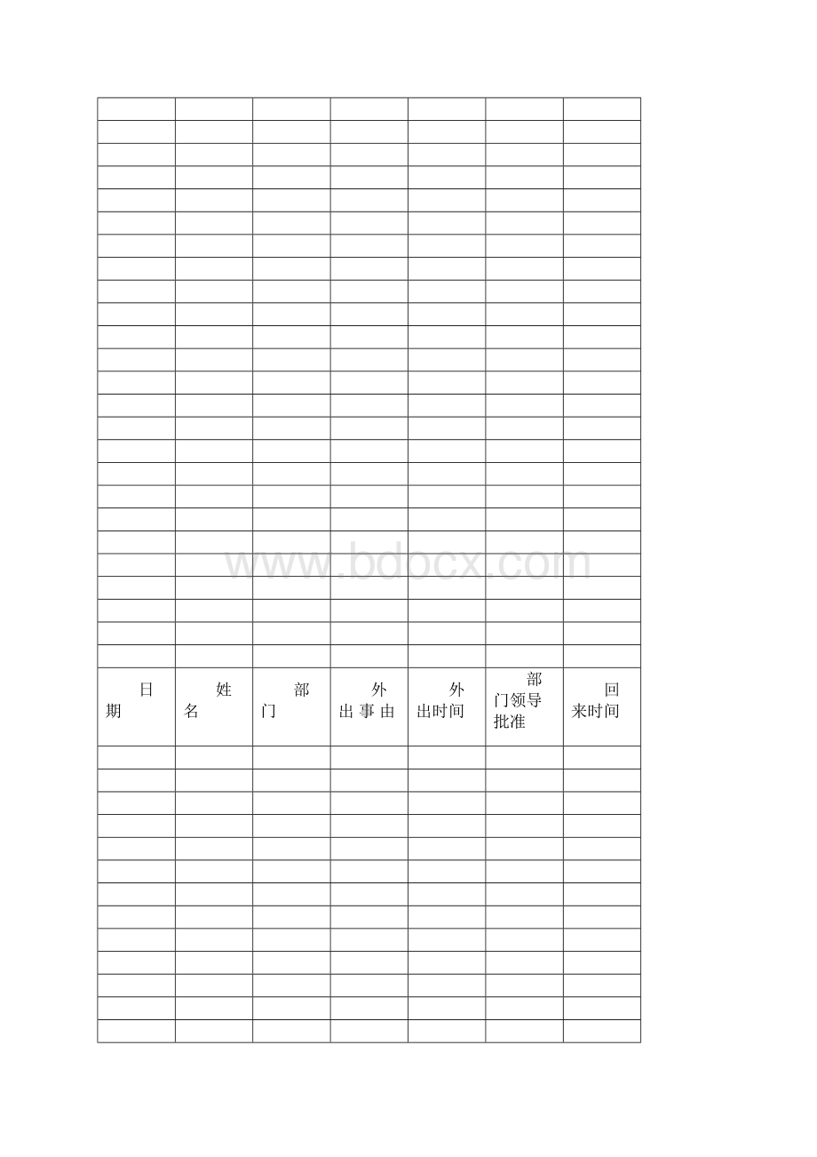 企业必用员工外出登记表.docx_第2页