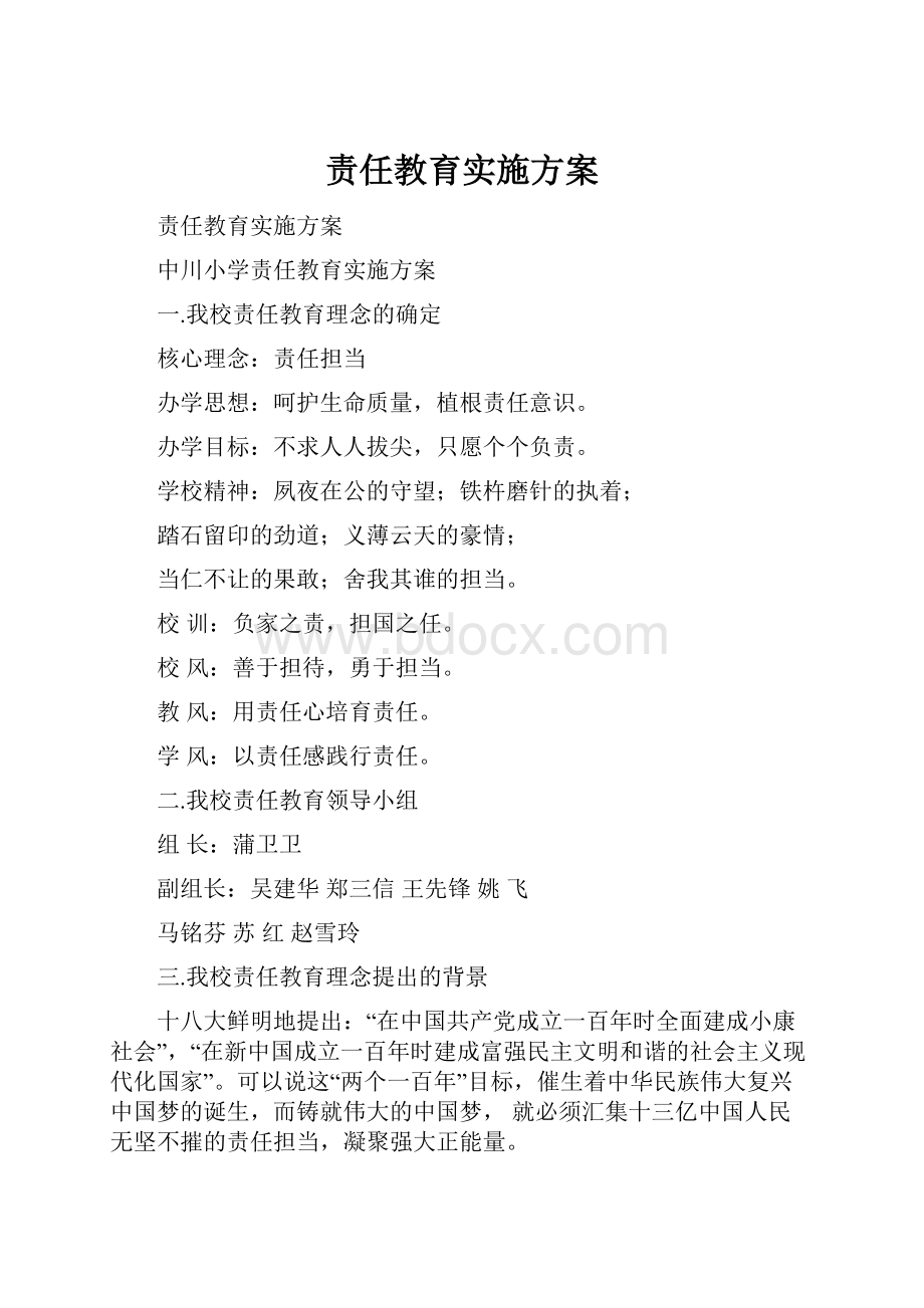 责任教育实施方案.docx