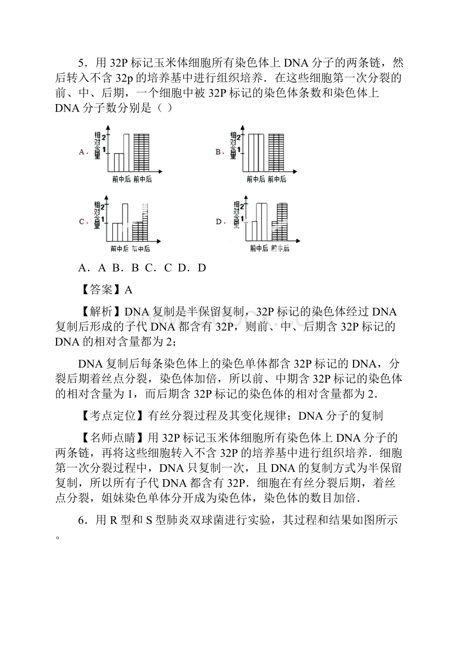 一轮复习浙科版 遗传的分子基础 单元测试.docx_第3页