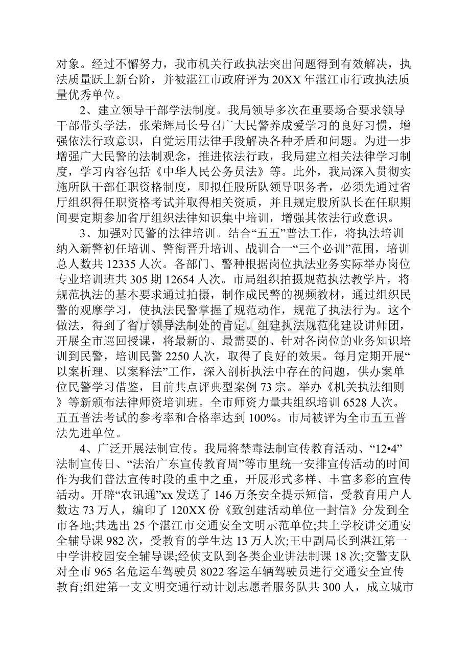 依法行政工作情况自查报告.docx_第2页