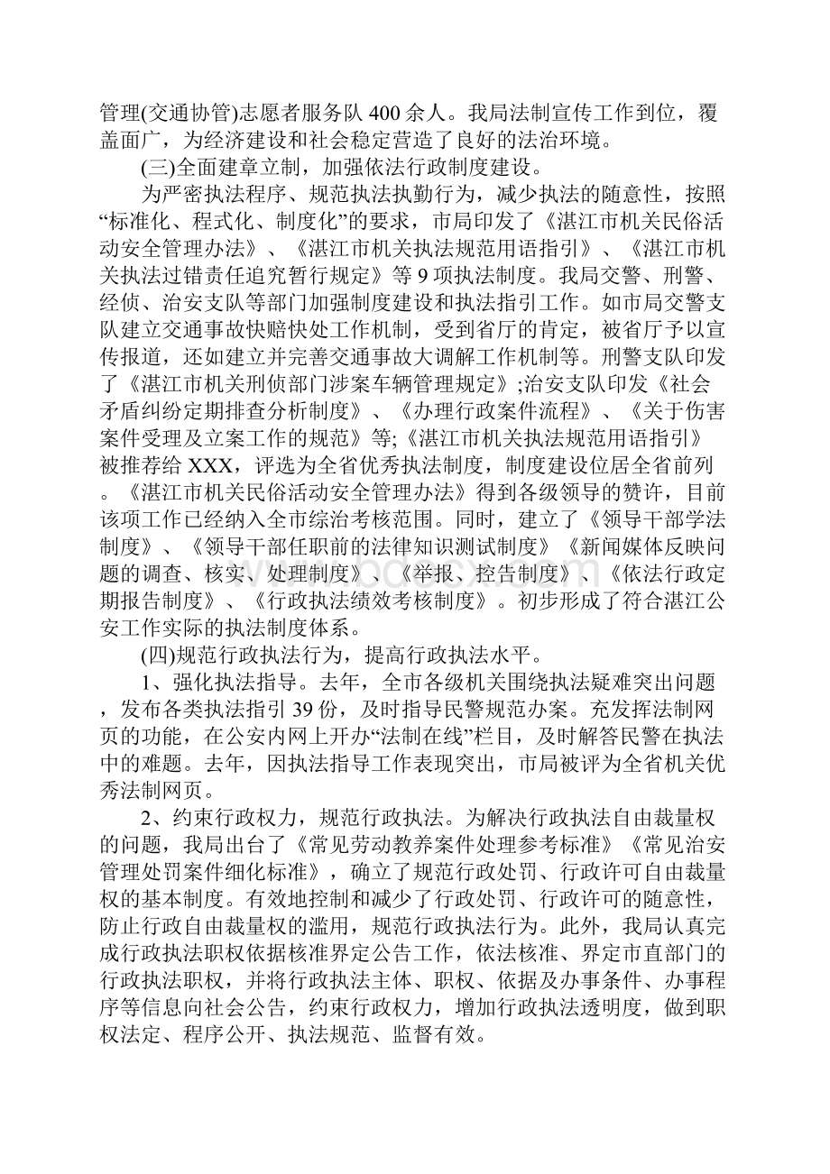 依法行政工作情况自查报告.docx_第3页