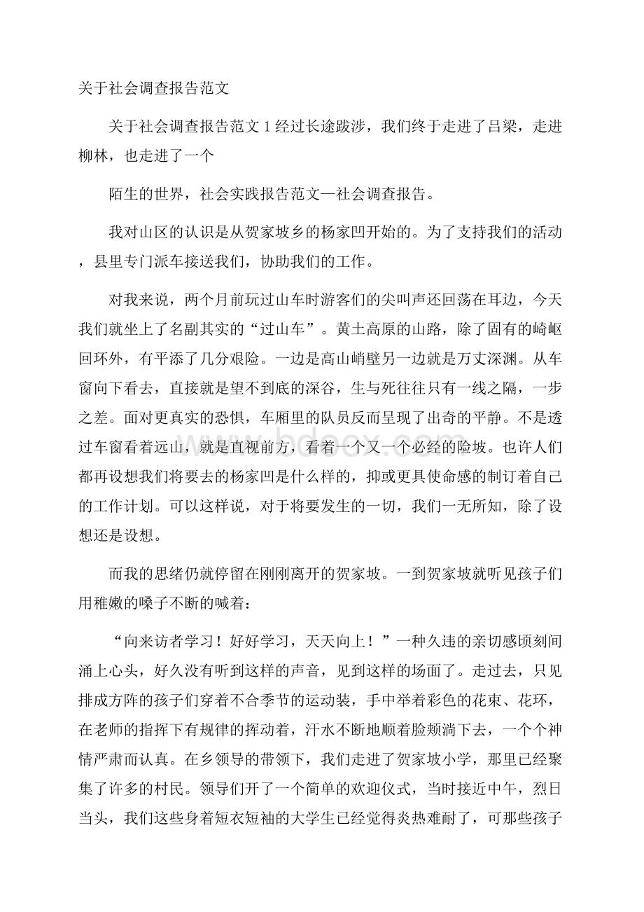 关于社会调查报告范文.docx