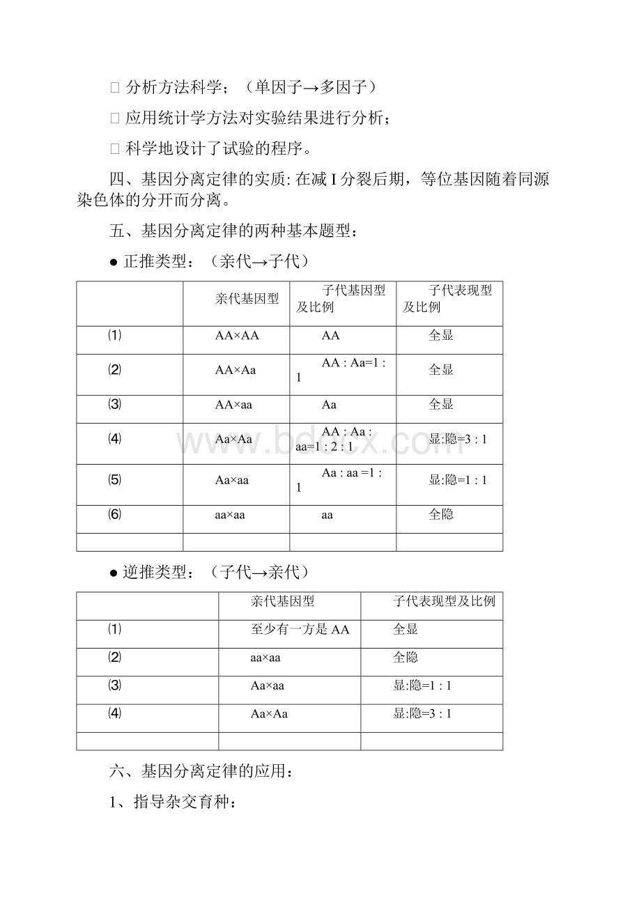 修武一中分校生物必修2测试知识汇编.docx_第3页