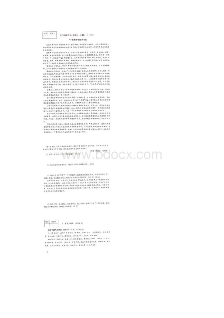 河南省中考语文试题扫描版含答案.docx_第3页