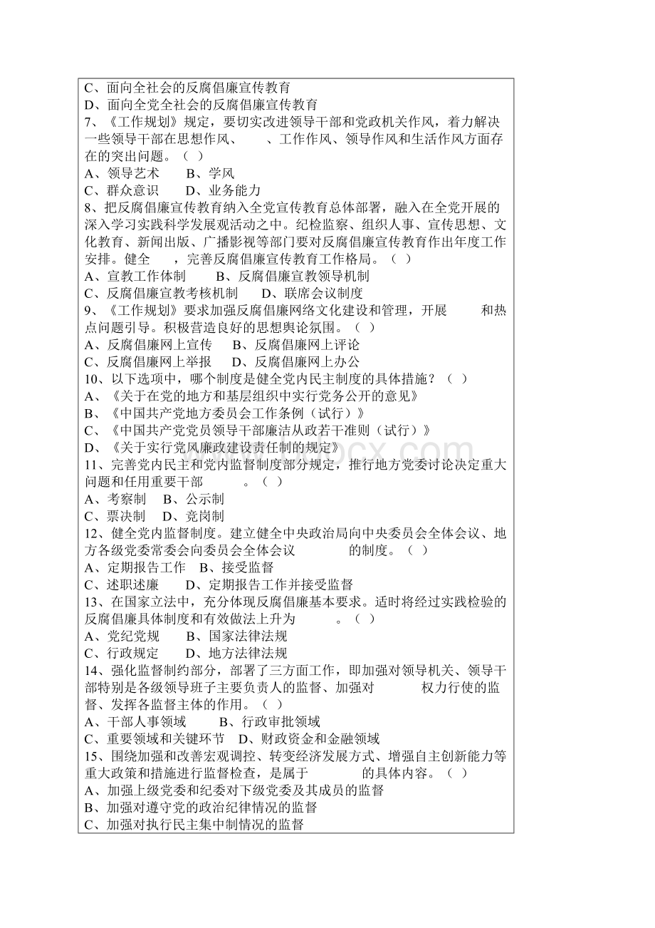 建立健全惩治和预防腐败体系工作规划知2.docx_第2页