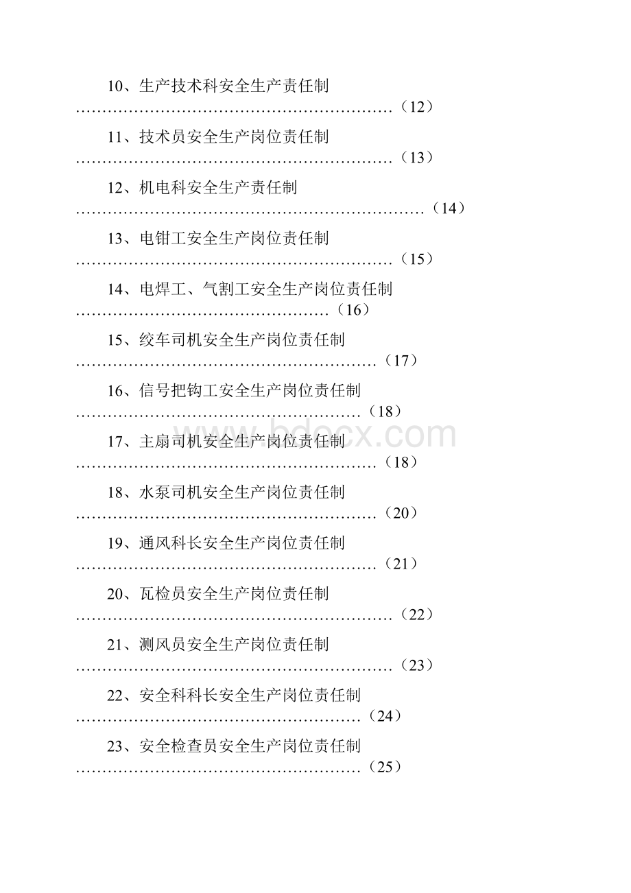 煤矿安全生产责任制与各工种岗位责任制.docx_第2页