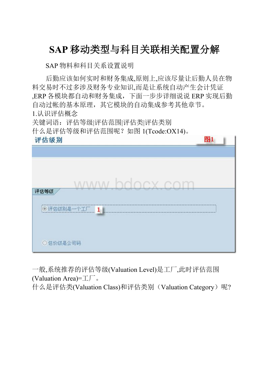 SAP移动类型与科目关联相关配置分解.docx