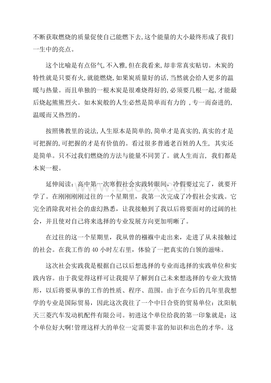 高中寒假社会实践报告及汇报.docx_第3页