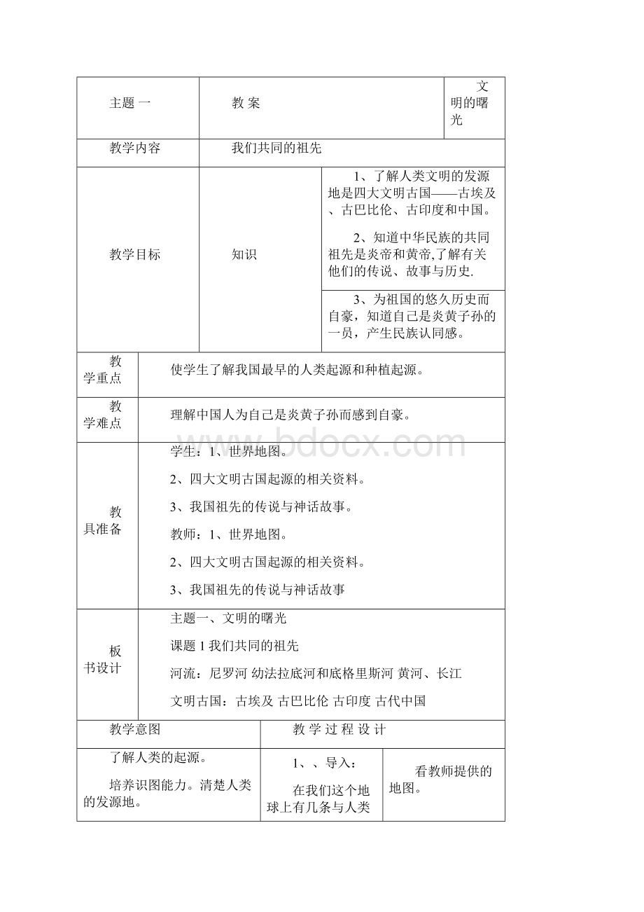 小学五年级思想品德上册教案图文.docx_第2页