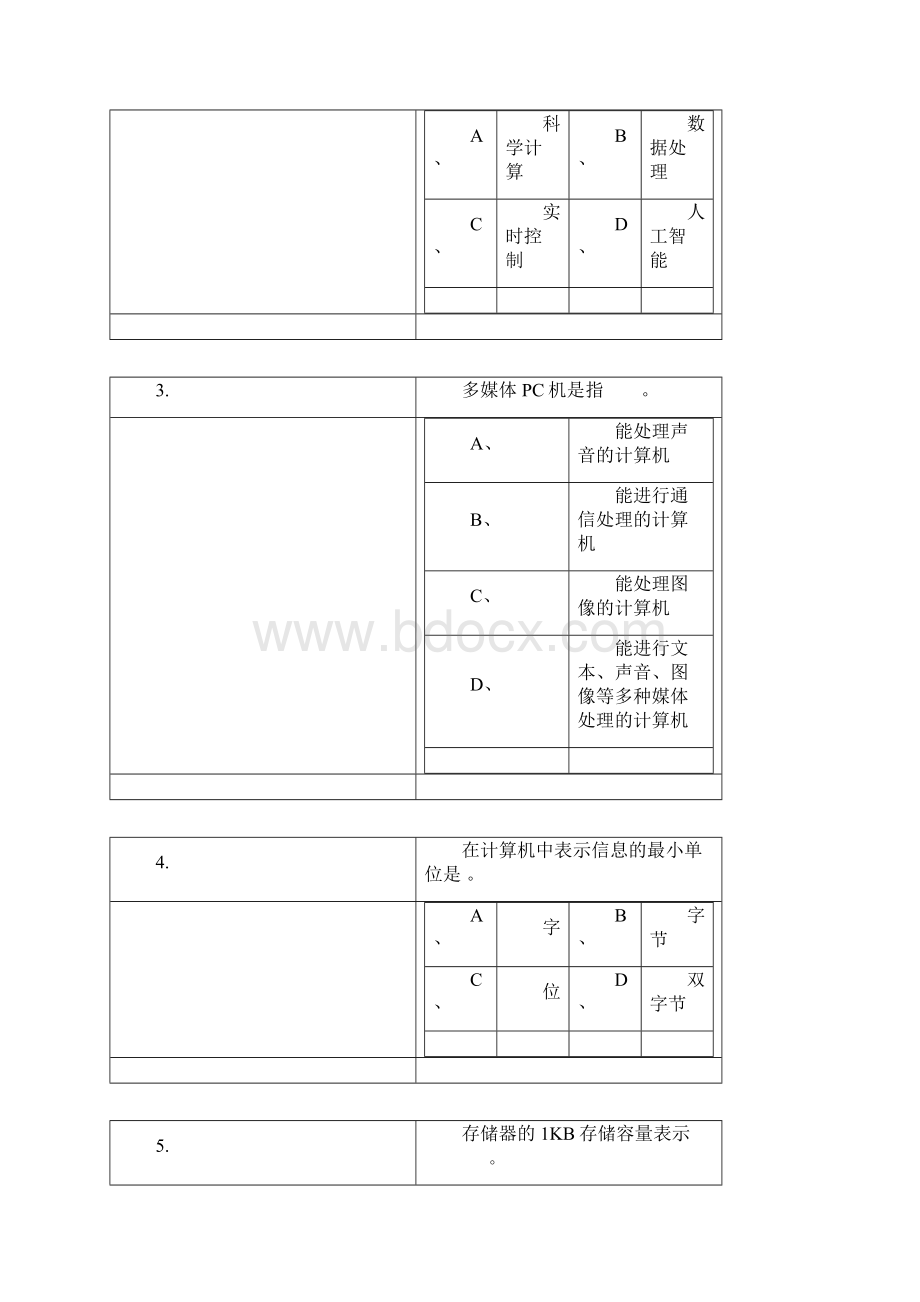 计算机原理及其应用期末总复习题.docx_第2页