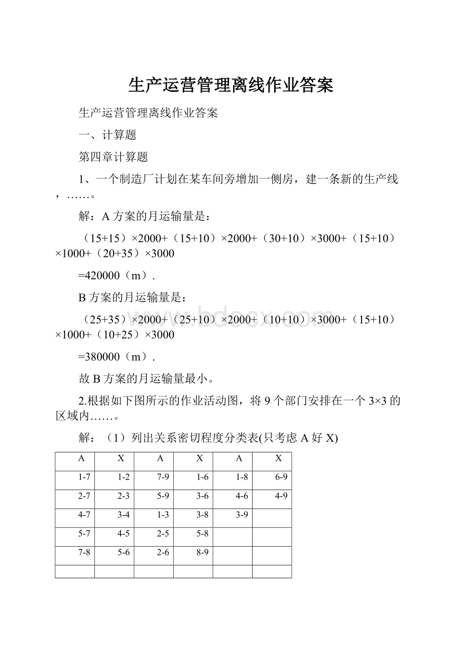 生产运营管理离线作业答案.docx_第1页